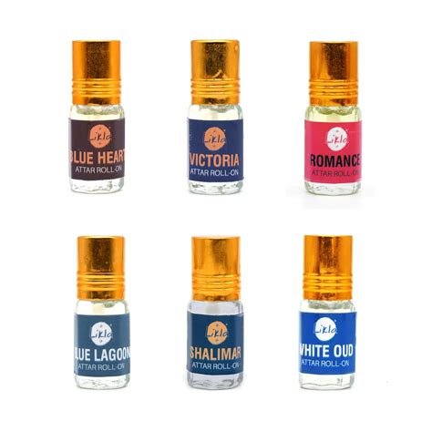 Likla Assorted Attar Roll On 3ml Pack of 6 | Blue Heart, Victoria ...
