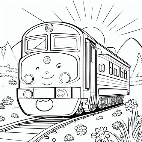 Train 3- Coloring Pages (4) - Etsy