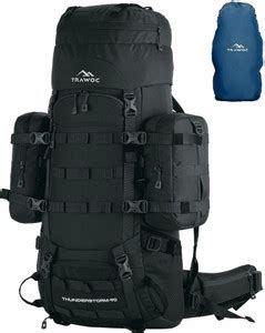 TRAWOC THUNDERSTORM 90L Internal Frame Travel Backpack & Detachable ...