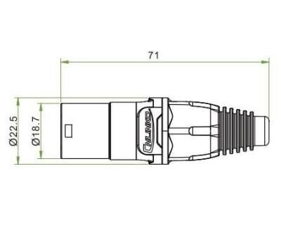 YT-RJ45-CPE-10-002 RJ45 Male Socket Motorobit - Motorobit.com