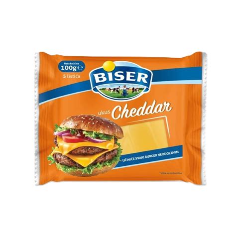 Biser | Sir topljeni Cheddar Biser 100g | Maxi