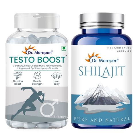 DR. MOREPEN Testo Boost - 60 Tablets & Shilajit 60 Capsules : Amazon.in ...