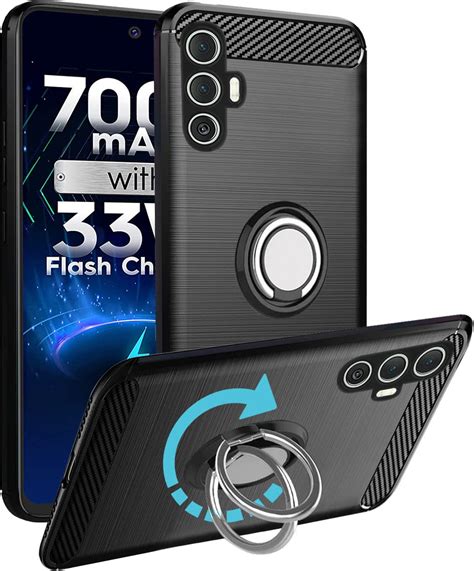 unisTuff Back Case Cover for Tecno POVA 3 | Ring Stand | Premium Finish ...