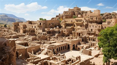 Premium Photo | Conceptual Ai Generated Image Ancient buildings of Old ...