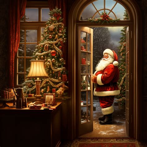 Santa Claus On The Patio Free Stock Photo - Public Domain Pictures