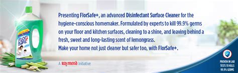 Buy Florsafe+ Disinfectant Surface Cleaner Lemongrass Twist 975 ml ...