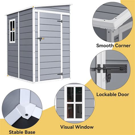 DWVO 5x4 FT Outdoor Storage Shed with Reinforced India | Ubuy