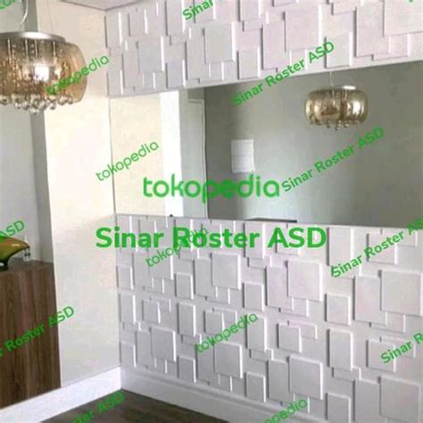 Jual Wall Panel Beton Ornamen Motif Kotak 3D SINAR ROSTER - Jakarta ...
