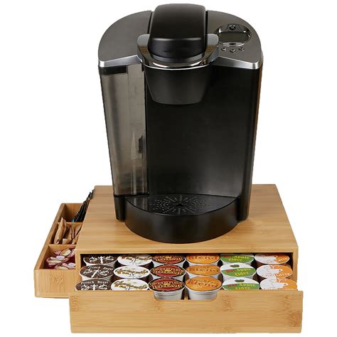 Keurig K-Cup Coffee Pod Storage Drawer, Bamboo Keurig Storage Drawer ...