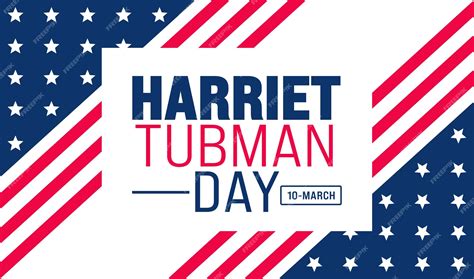 Premium Vector | March is harriet tubman day background template ...