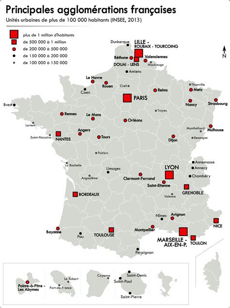 Map of France cities: major cities and capital of France