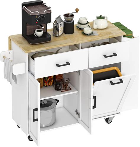 Rolling Recycling/Trash Storage Kitchen Island at Jamison Brown blog