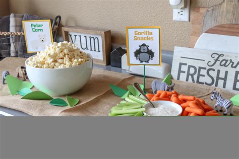 DIY Zoo Jungle Safari Animal Themed Birthday Party-17