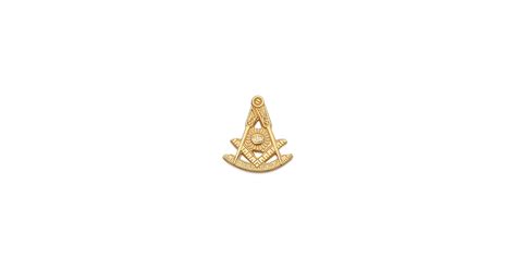 Gold Square And Compass Lapel Pin Past Master Mason Square And Compass ...