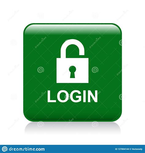 Login icon button stock illustration. Illustration of image - 127004144