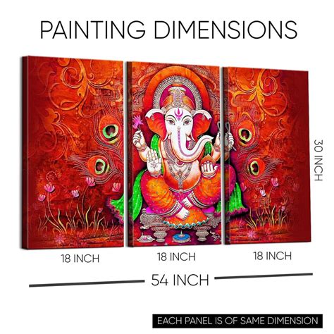 Transform Your Space with Divine Elegance: Lord Ganesha Canvas ...