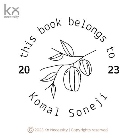 Star Fruits | Library Stamp – Ko Necessity