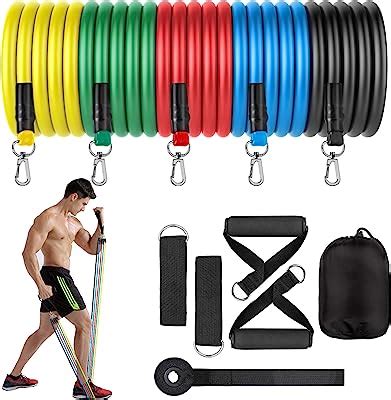 FEGSY Resistance Bands Set for Exercise, Stretching, and Workout Toning ...