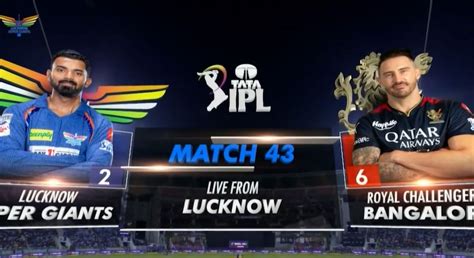 Royal Challengers Bengaluru vs Lucknow Super Giants: Scorecard ...