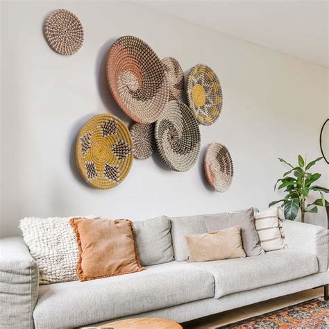 Amazon.com - Rebala Boho Wall Baskets Decor -Woven Basket Wall Decor ...