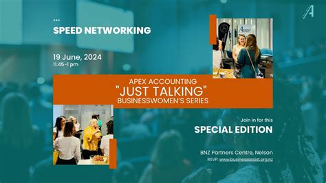 Apex Accounting "Just Talking" Businesswomens Series - SPEED NETWORKING ...