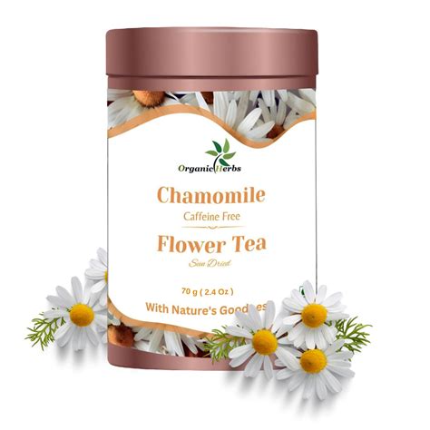 Organic Herbs Chamomile Flower Tea Caffeine Free Calming Tisane and ...