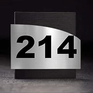 Number Plate 214 Laser Cut Black and Silver Acrylic Smooth Finish Plate ...