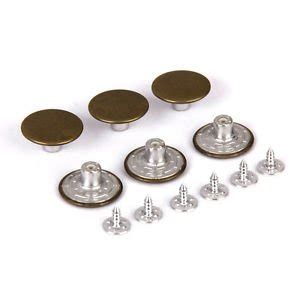 6 Sets 20mm Hammer On Denim Jeans Buttons w tack alloy studs Antique ...