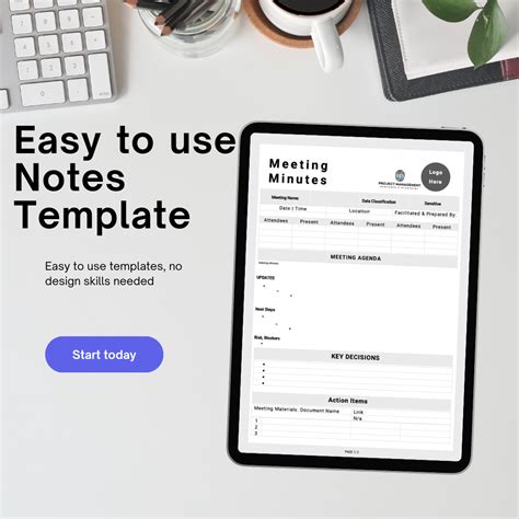 Image result for Project Manager Notes Template