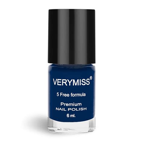 Buy VERYMISS Premium Nail Polish, Glossy Finish, Royal Blue, 6 Ml ...