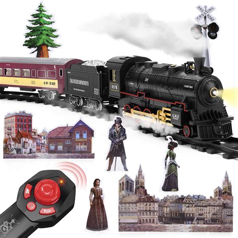 Buy Voimore Train Set with Remote Control,Electric Train Toys Around ...