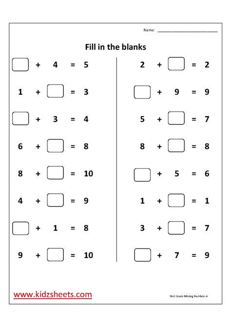 Image result for Missing Number 4 Digit Addition