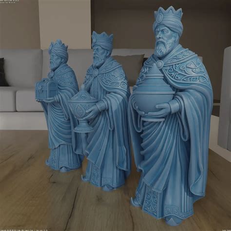 🎄 Three Wise Men Magi Nativity STL Set・ STL File for 3D printing・Cults