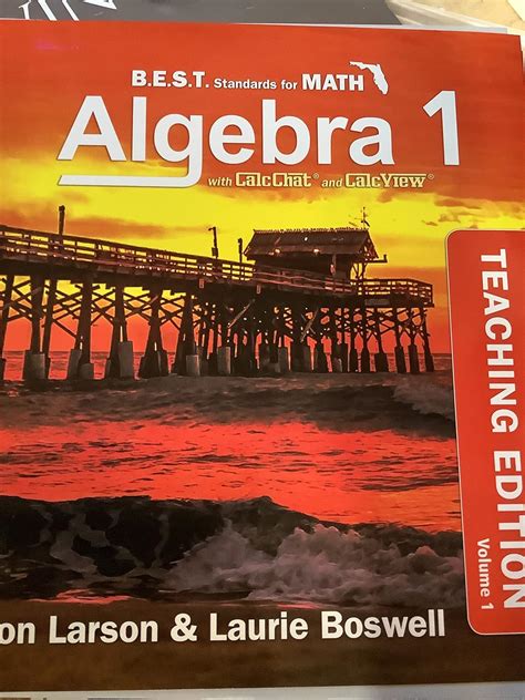 Best Ideas Florida's BEST Std Math 2023 Algebra1 Teaching Edition Vol 1 ...