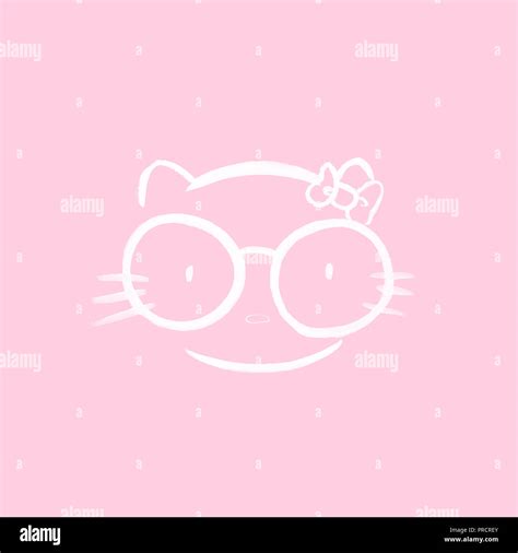 Hello Kitty Nerd Glasses Wallpaper