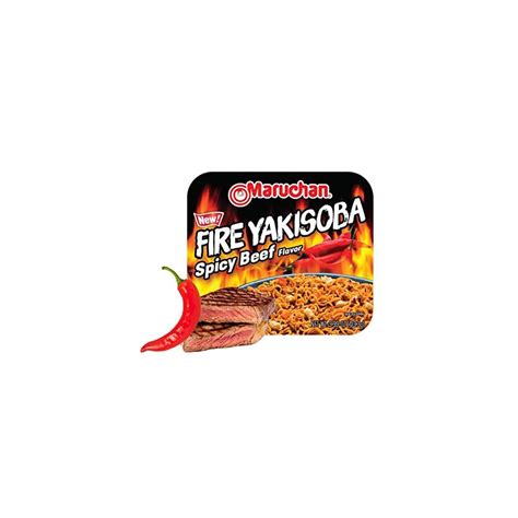 Buy Maruchan Yakisoba Fire Spicy Beef Flavor, 3.99 Oz, Pack of 8 Online ...