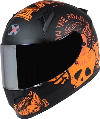 Axor A008-ON ROAD DULL BLACK KTM ORANGE Motorsports Helmet - Buy Axor ...