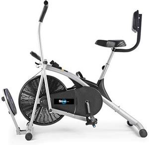 Smile Fitness Air Bike Fitness Exercise Cycle For Home Moving Handles ...
