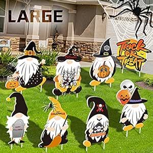 Halloween Decorations Yard Signs with Stakes, 8pcs Outdoor Party ...