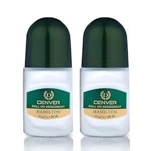 Buy DENVER Hamilton Deodorant Roll-on - 50ML Each (Pack of 2) | Long ...