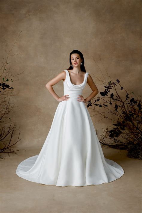 Cowl neckline wedding dress 60 photos - Astyledwedding.com