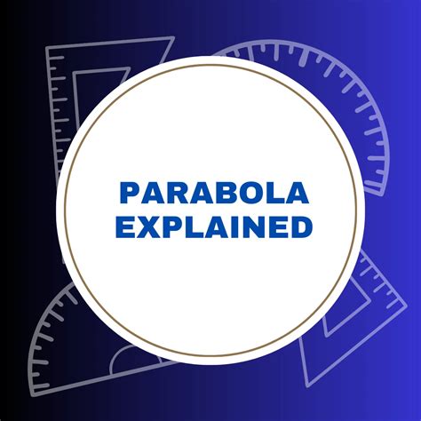 Parabola Explained: Definition, Properties, and Applications