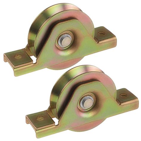 Buy mimiliy 3 inches Sliding Gate Wheels Zinc Finished V Groove Caster ...