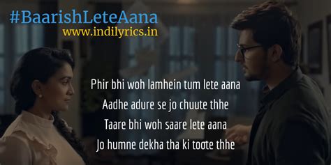 Aati ho to baarish lete aana | Darshan Raval | Audio song lyrics with ...