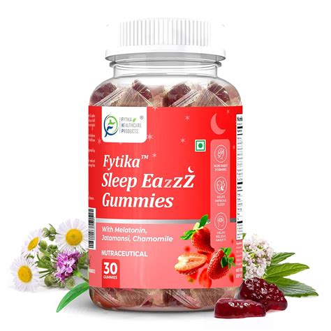 Fytika Melatonin Gummies 5mg - 30 Gummies (Pack of 1)| for Men & Women ...