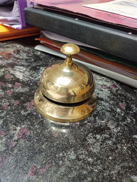 STREET CRAFT Brass Table Bell Call Bell Door Calling Bell Service Desk ...