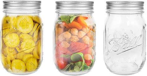 Buy STAR WORK- 500 ml Ball Regular Mouth Mason Jars Airtight lids and ...
