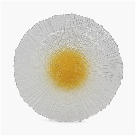 Buy Textured Glass Dinner Plate from Home Centre at just INR 900.0