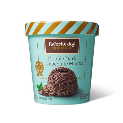 Dark Chocolate Mint Ice Cream - 16oz - Favorite Day 16 oz | shipt