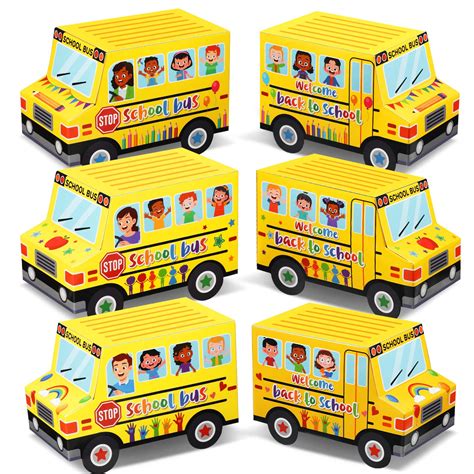 Perkoop 24 Pieces Back To School Treat Boxes Yellow Bus | Desertcart INDIA